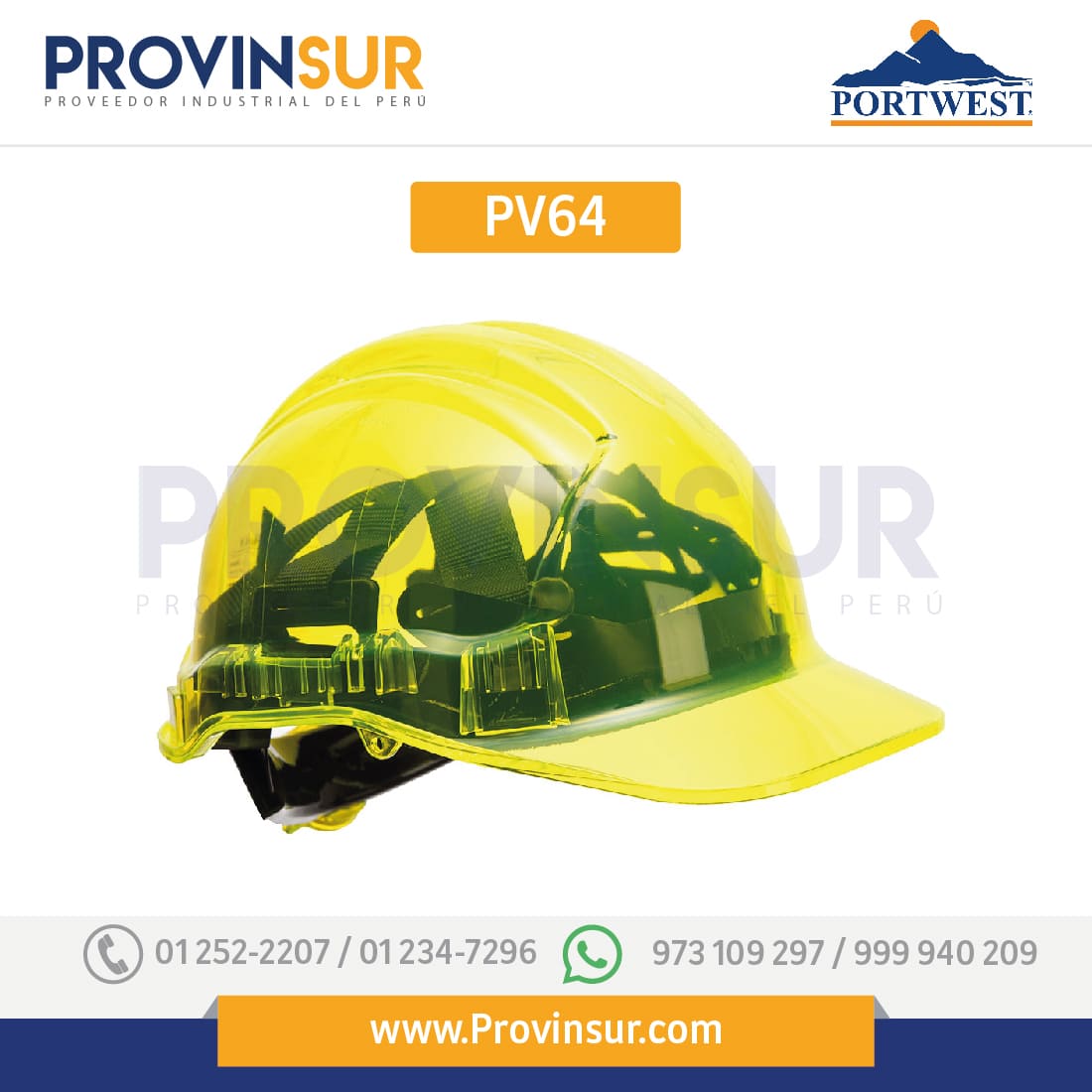 Casco Peak View Plus con ruleta PV64 Portwest 15 Casco Peak View Plus con ruleta PV64 Portwest