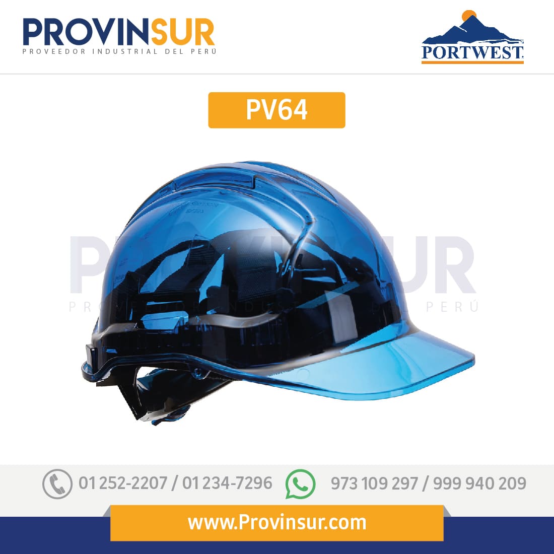 Casco Peak View Plus con ruleta PV64 Portwest 1 Casco Peak View Plus con ruleta PV64 Portwest