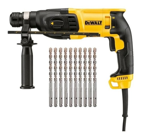 ROTOMARTILLO SDS PLUS D25133K + 10 BROCAS PLUS DW00709 JGO DEWALT 1 ROTOMARTILLO SDS PLUS D25133K + 10 BROCAS PLUS DW00709 JGO DEWALT