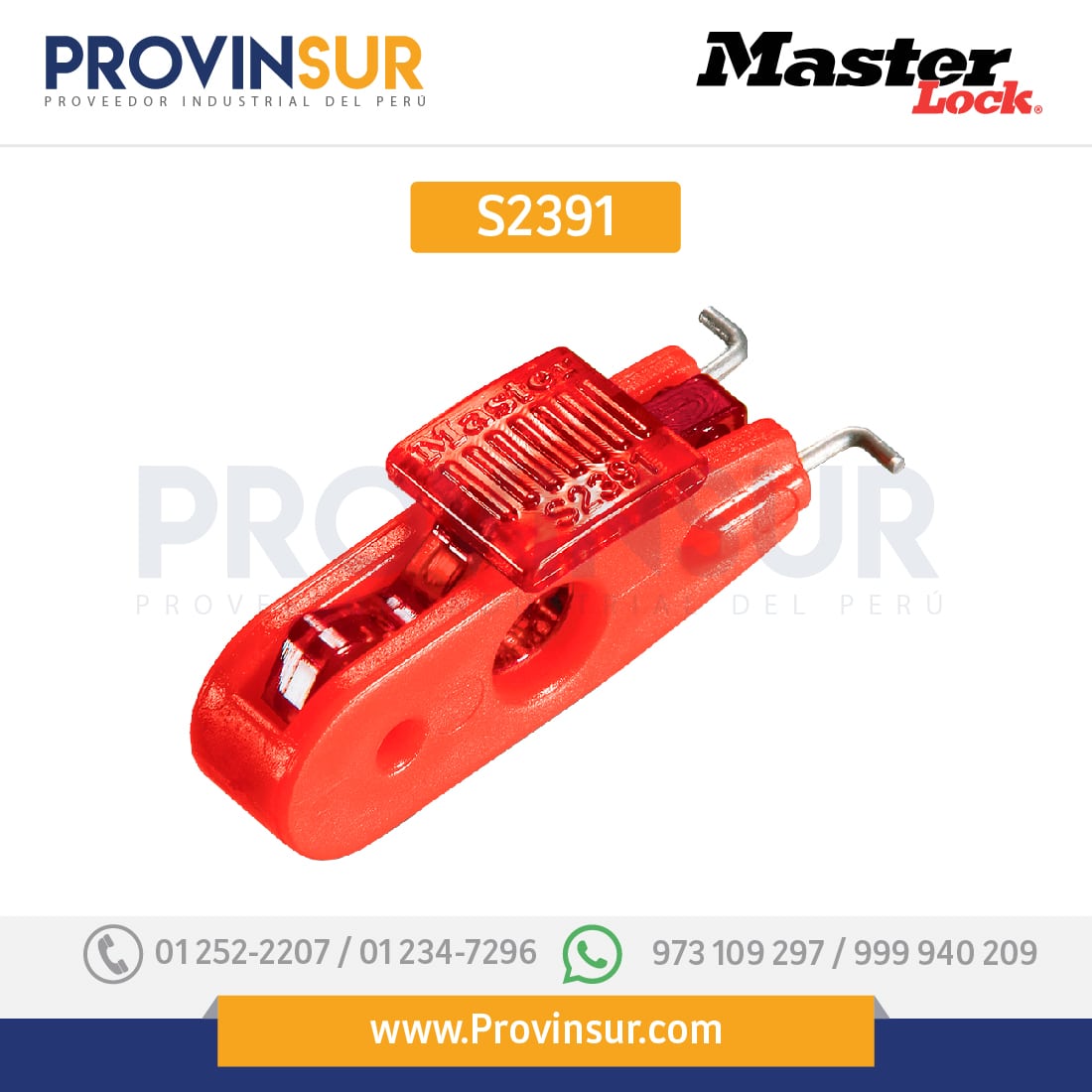 Bloqueo de Disyuntor Electrico S2391 Masterlock 1 Bloqueo de Disyuntor Electrico S2391 Masterlock