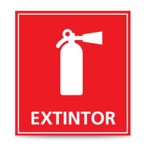 SEÑAL DE VINIL DE EXTINTOR