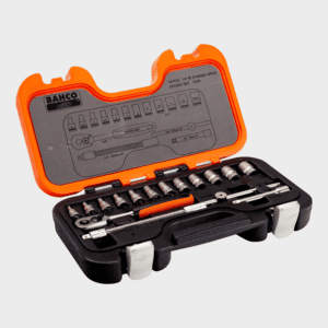 SET DADOS Y ACCESORIOS ENC 1/4" 46P S460 BAHCO