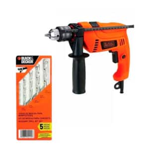 TALADRO PERCUTOR 1/2" 500W VVR + 14 BROCAS F012-655-5JK-000