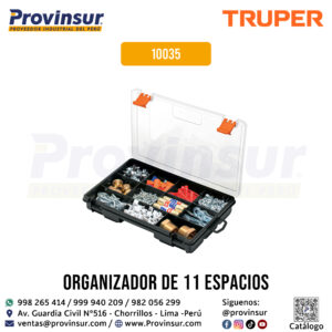Organizador 9'' con 11 compartimentos 10035 Truper