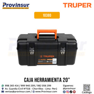 Caja para herramientas plástica de 50cm industrial 10380 Truper