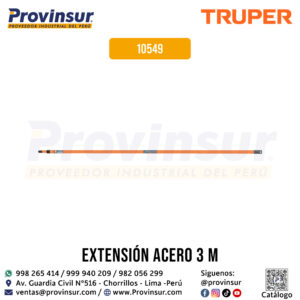 Extensión de Acero para Rodillo 3m 10549 Truper