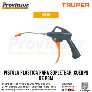 Pistola Plástica para Sopletear con Cuerpo de POM 10648 Truper
