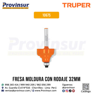 Broca para router zafiro 1-1/4 con balero 10675 Truper