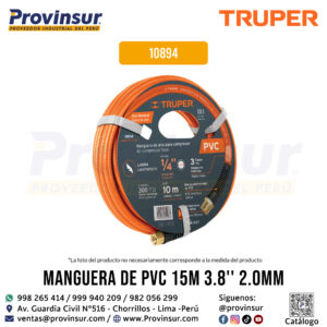 Manguera para Compresor de PVC 15 m x 3/8'' 10894 Truper
