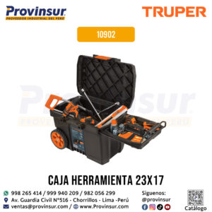 Caja para Herramienta de 23'' con Ruedas y Mango Telescópico 10902 Truper