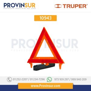 Triángulo de seguridad, de plástico, 29 cm 10943 Truper