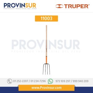 Bieldo para paja, 4 dientes, mango 48" 11009 Truper