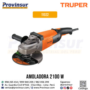 Esmeriladora Angular 7'' Profesional 220V 2100W 11022 Truper