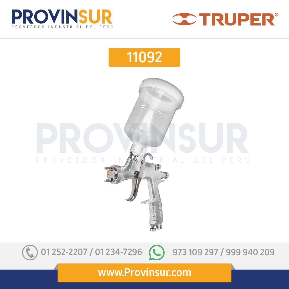 PISTOLA P/PINTAR GRAVEDAD HVLP,VASO PLÁSTICO, BOQUILLA 1.7MM 11092 Truper 1 PISTOLA P/PINTAR GRAVEDAD HVLP,VASO PLÁSTICO, BOQUILLA 1.7MM 11092 Truper