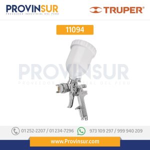 Pistola p/pintar gravedad LVMP, vaso aluminio, boquilla 1.4mm 11094 Truper