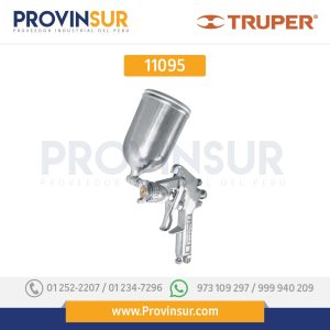 Pistola p/pintar gravedad LVMP, vaso aluminio, boquilla 1.4mm 11095 Truper