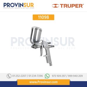 Pistola p/retoque gravedad, LVMP, vaso aluminio, 0.5 mm 11098 Truper