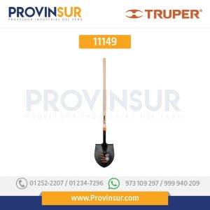 Pala redonda, mango largo, modelo T-2000, cabeza #4 11149 Truper