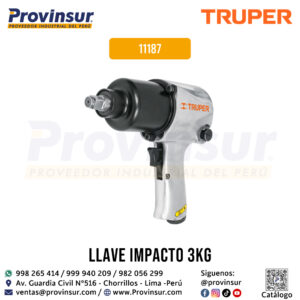 Pistola de impacto neumática de 1/2 pulgadas industrial 11187 Truper