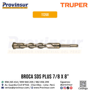 Broca SDS Plus de 7/8 x 8 pulgadas 11268 Truper