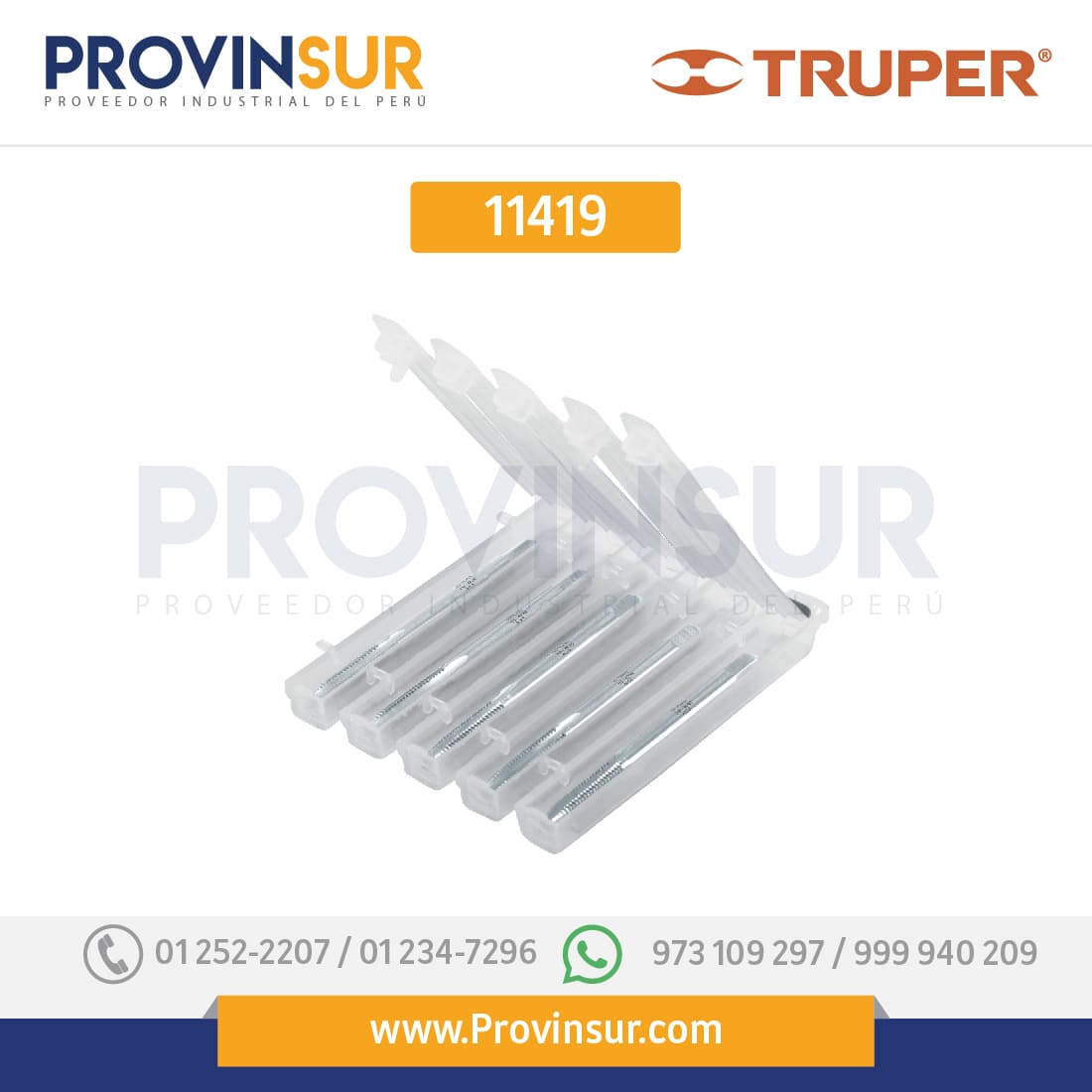 Machuelo semicónico 7/32" x 24 , cuerda gruesa 11419 Truper 1 Machuelo semicónico 7/32" x 24 , cuerda gruesa 11419 Truper