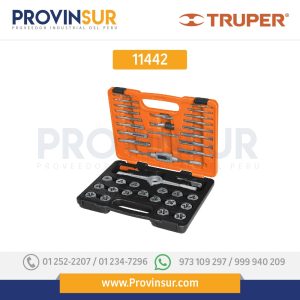 Juego de 40 piezas de machuelos y tarrajas 11442 Truper