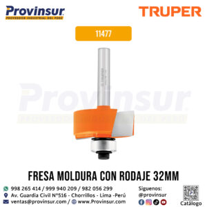 Broca para router rebajado 1-1/4 pulgada con balero 11477 Truper
