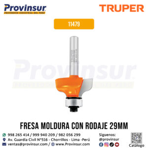 Broca para router pecho paloma de 1-1/8 pulgada con balero 11479 Truper