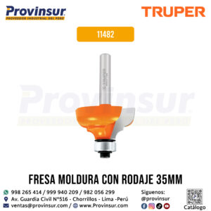 Broca para router clásica 1-3/8 pulgadas con balero 11482 Truper