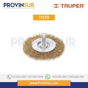 Carda circular 3" para taladro 11570 Truper