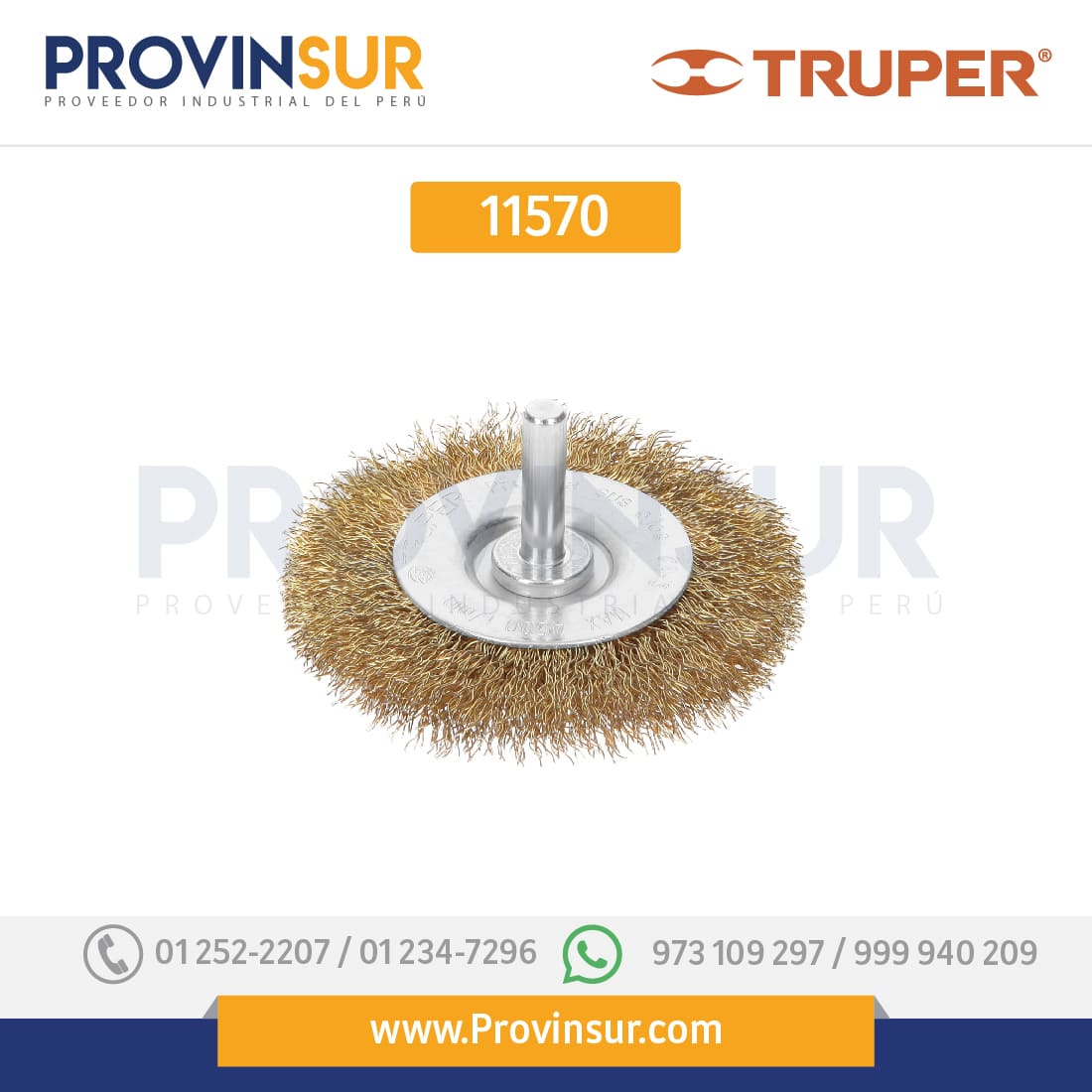 Carda circular 3" para taladro 11570 Truper 1 Carda circular 3" para taladro 11570 Truper