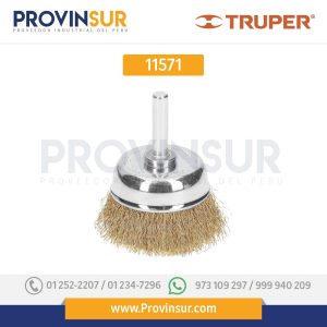 Carda de copa, alambre grueso, 1-3/4" para taladro 11571 Truper