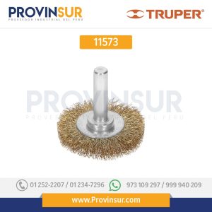 Carda circular 1-1/2", alambre fino, para taladro 11573 Truper