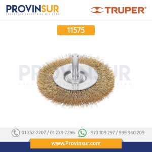 Carda circular 3", alambre fino, para taladro 11575 Truper