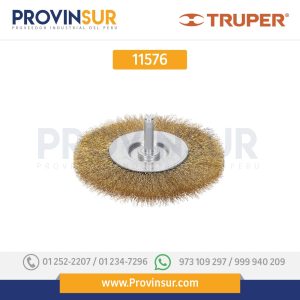 Carda circular 4", alambre fino, para taladro 11576  Truper