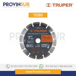 Disco de diamante, rin segmentado, 7" 11580 Truper