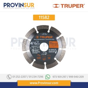 Disco de diamante, rin segmentado, 4-1/2" 11582 Truper