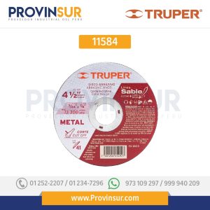 Disco Tipo 41, corte fino de metal, Línea Sable 4-1/2", 1.2mm 11584 Truper