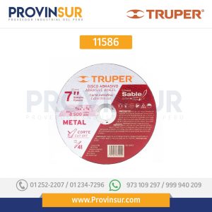 Disco Tipo 41 para corte fino de metal Línea Sable 7" 11586 Truper