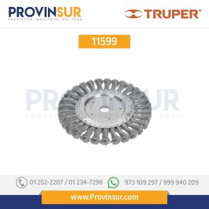 Carda trenzado grueso, 6 X 5/8" para esmeril 11599 Truper