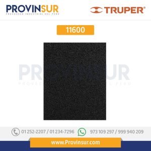 Lija de esmeril negra respaldo de tela, grano 36 11600 Truper