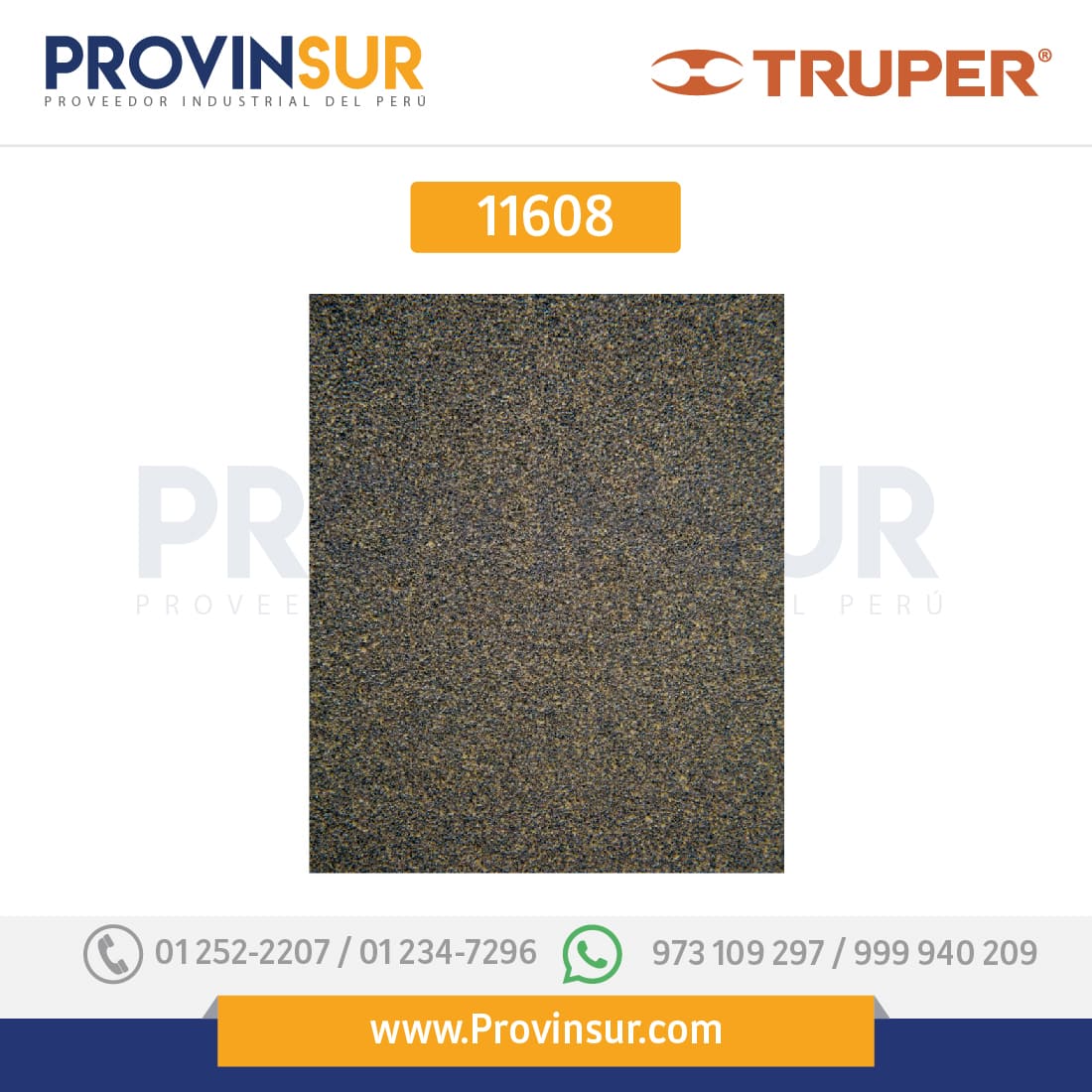 Lija para madera papel cabinet, grano 50 11608 Truper 1 Lija para madera papel cabinet, grano 50 11608 Truper