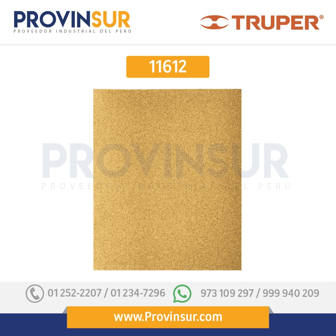 Lija para madera papel cabinet, grano 120 11612 Truper 1 Lija para madera papel cabinet, grano 120 11612 Truper