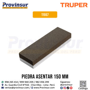 Piedra para asentar 150 mm doble grano 150 afilar y 240 asentar 11667 Truper