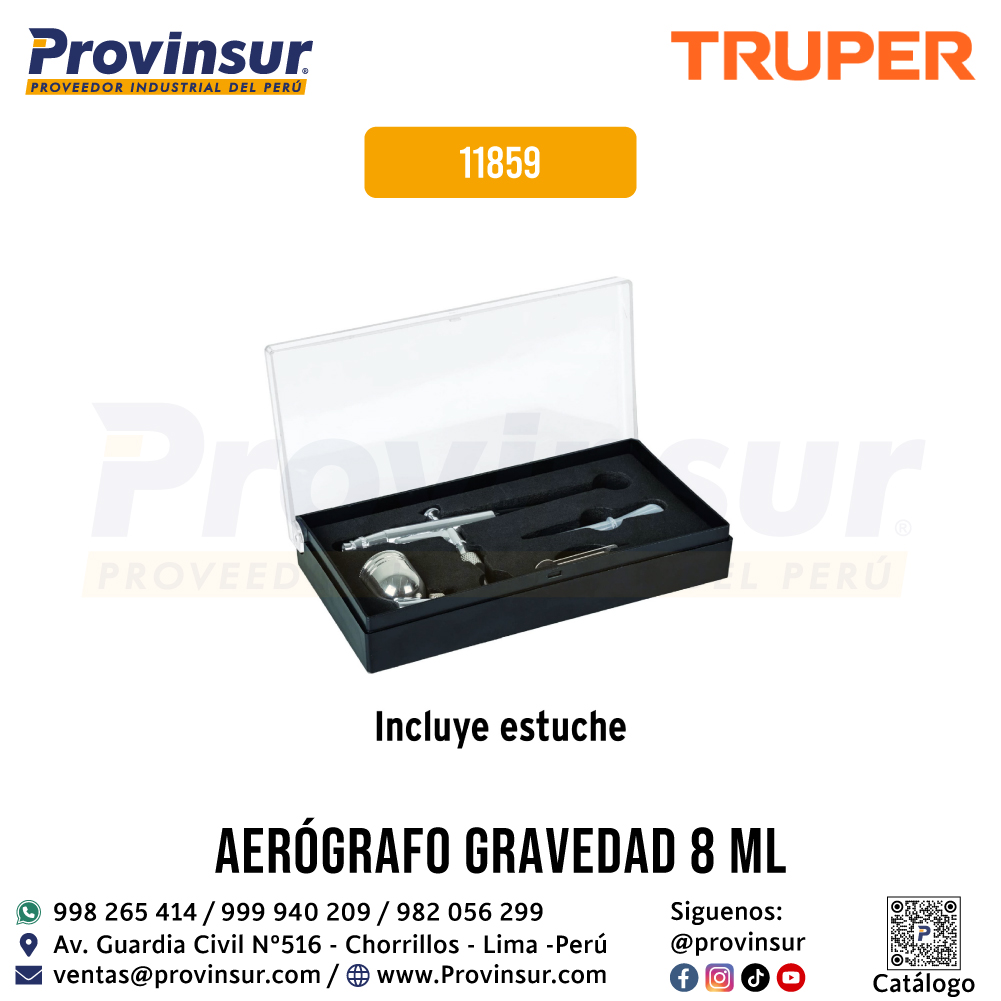 Pistola Aerográfica de Gravedad Vaso Multiposición 11859 Truper 4 Pistola aerográfica de gravedad vaso multiposición 11859 Truper
