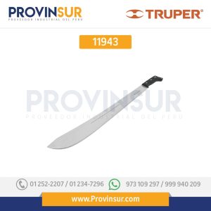 MACHETE TRUPER 127 H 17" CON MANGO NEGRO 11943 Truper
