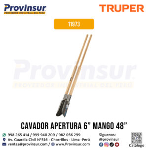 Cavador mango de madera 48 pulgadas 11973 Truper