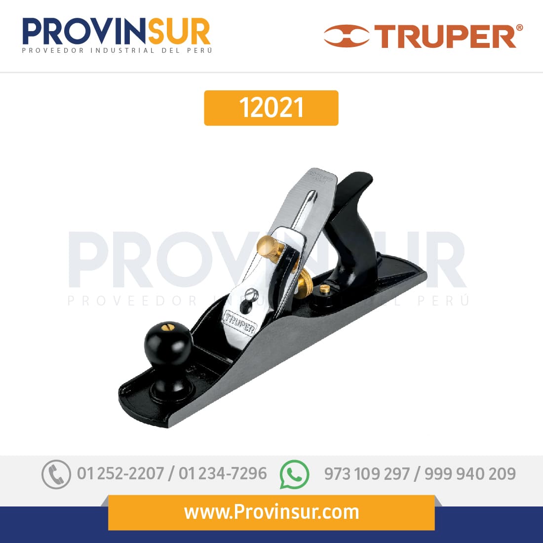 Cepillo para carpintero # 6, estriado 12021 Truper 1 Cepillo para carpintero # 6, estriado 12021 Truper