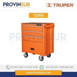 Gabinete metálico móvil, 4 cajones, capacidad 90 kg 12066 Truper