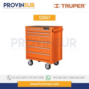 Gabinete metálico móvil, 6 cajones, capacidad 130 kg 12067 Truper